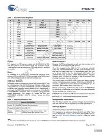 CY7C64713-56LFXC Datasheet Page 4