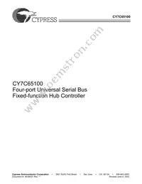 CY7C65100-SC Datasheet Cover