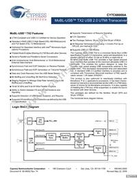 CY7C68000A-56LTXCT Datasheet Cover