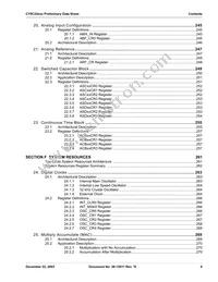 CY8C24423-24PVIT Datasheet Page 9