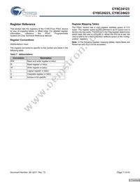 CY8C24423-24SIT Datasheet Page 11