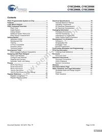 CY8C29666-24LFXIT Datasheet Page 2