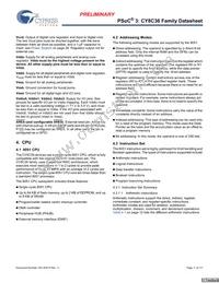 CY8C3665AXI-016T Datasheet Page 11