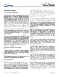 CY8C4248LQI-BL453T Datasheet Page 5