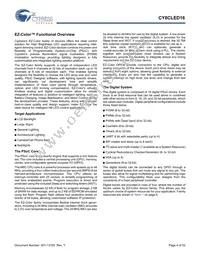 CY8CLED16-48LTXIT Datasheet Page 4