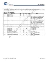 CY8CLED16-48LTXIT Datasheet Page 17