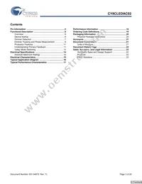 CY8CLEDAC02 Datasheet Page 3