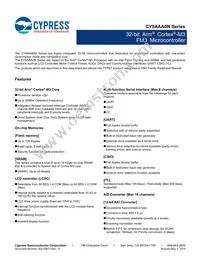 CY9AFAA2MPMC-G-UNE2 Datasheet Cover