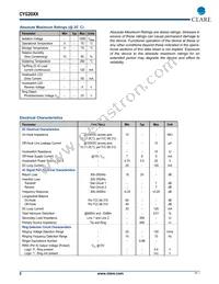 CYG2001 Datasheet Page 2