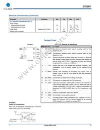 CYG2911 Datasheet Page 3