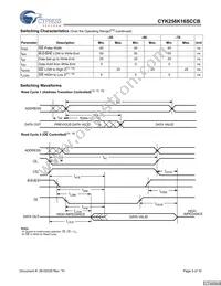 CYK256K16SCBU-70BVXI Datasheet Page 5