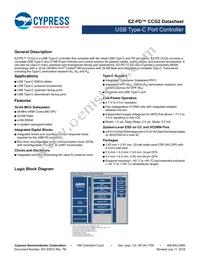 CYPD2125-24LQXI Datasheet Cover