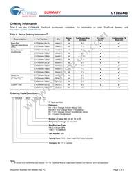 CYTMA448-70BUI58AET Datasheet Page 2