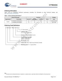 CYTMA525A-34FNI24ZZT Datasheet Page 2