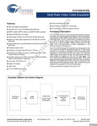 CYV15G0101EQ-SXC Datasheet Cover