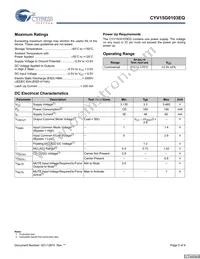 CYV15G0103EQ-LXC Datasheet Page 5