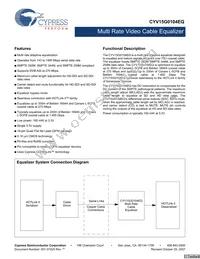 CYV15G0104EQ-LXC Datasheet Cover