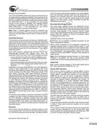 CYV15G0204RB-BGC Datasheet Page 11