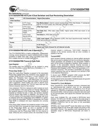 CYV15G0204TRB-BGC Datasheet Page 12