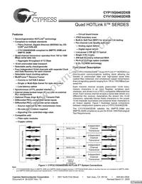 CYV15G0402DXB-BGC Datasheet Cover