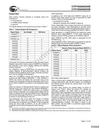 CYV15G0402DXB-BGC Datasheet Page 17