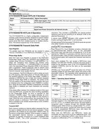 CYV15G0403TB-BGC Datasheet Page 9