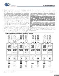 CYV15G0404DXB-BGC Datasheet Page 2