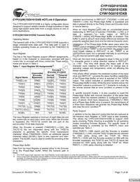 CYW15G0101DXB-BBXI Datasheet Page 11
