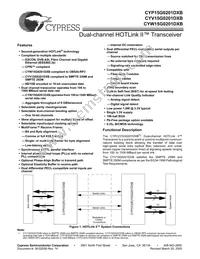 CYW15G0201DXB-BBI Datasheet Cover