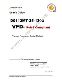 D0113MT-25-1302 Datasheet Cover