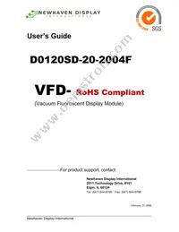 D0120SD-20-2004F Datasheet Cover