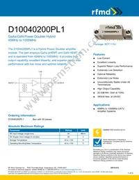 D10040200PL1 Datasheet Cover