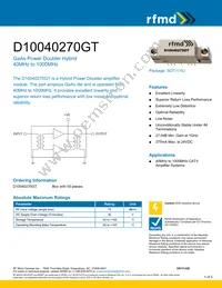 D10040270GT Datasheet Cover