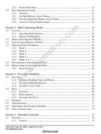 D13008VFBL25V Datasheet Page 20