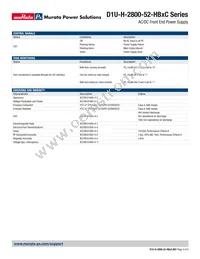 D1U-H-2800-52-HB1C Datasheet Page 3