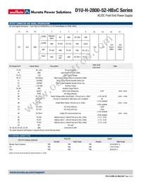 D1U-H-2800-52-HB1C Datasheet Page 4