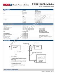 D1U-W-1200-12-HC2C Datasheet Page 3