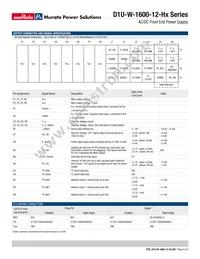 D1U-W-1600-12-HC1C Datasheet Page 4