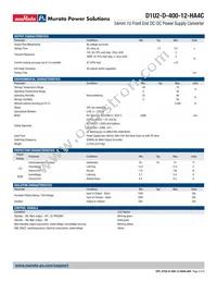 D1U2-D-400-12-HA4C Datasheet Page 2