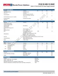 D1U2-W-400-12-HA4C Datasheet Page 2