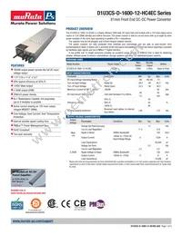 D1U3CS-D-1600-12-HC4EC Datasheet Cover