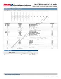 D1U3CS-D-850-12-HC4C Datasheet Page 3