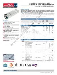 D1U3CS-W-1300F-12-HA4EC Datasheet Cover