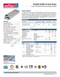D1U3CS-W-850-12-HC4C Datasheet Cover