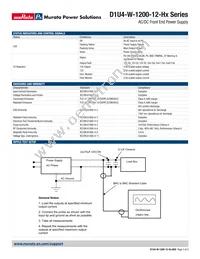 D1U4-W-1200-12-HC1C Datasheet Page 3