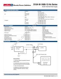 D1U4-W-1600-12-HC2C Datasheet Page 3