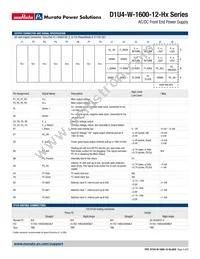 D1U4-W-1600-12-HC2C Datasheet Page 4