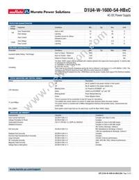D1U4-W-1600-54-HB4C Datasheet Page 3