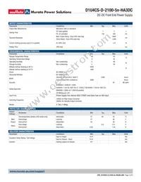 D1U4CS-D-2100-54-HA3DC Datasheet Page 2