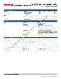 D1U4CS-W-2200-12-HC4C Datasheet Page 3